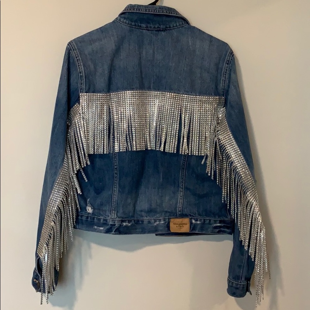 Blinged Out Abercrombie Denim Jacket